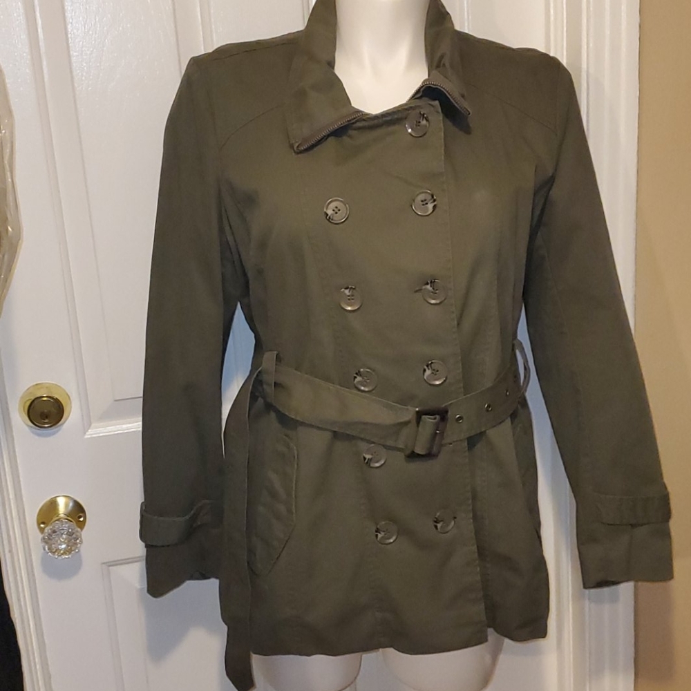 Kenneth Cole Green Coat Size XL - Picture 5 of 12